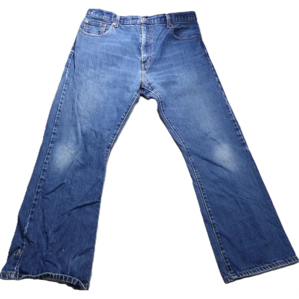 Levis 517 Bootcut Jeans Men W40xL32 Blue Denim Cotton Pants Medium Wash Workwear